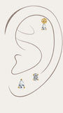 KOSINER 14K Solid Gold Classic Lab-Grown Diamond Set