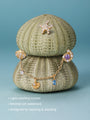 Kosinerjewelry KOSINER 925 Sterling Silver Oceanic Shell Tassel Chain Hoop Charm