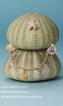 Kosinerjewelry KOSINER 925 Sterling Silver Oceanic Shell Tassel Chain Hoop Charm
