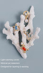 Kosinerjewelry KOSINER 925 Sterling Silver Oceanic Crab Drop Pearl Flat Back Stud