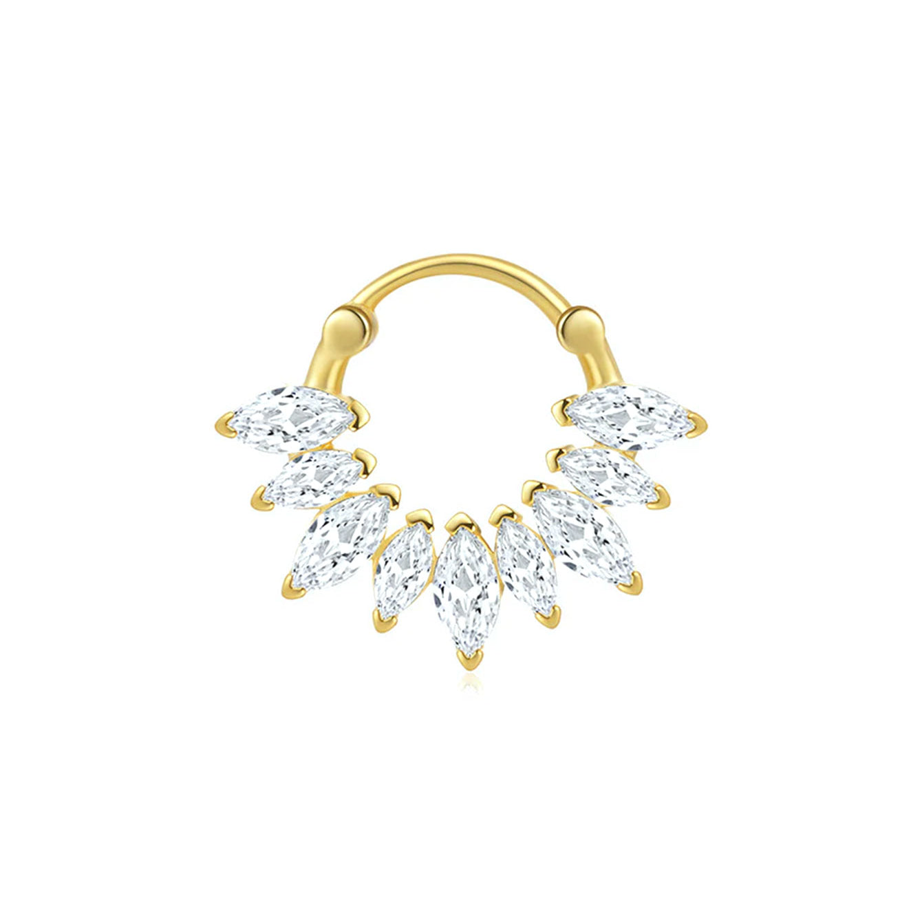 Boucle d'oreille papillon et fleur Kosiner en argent sterling 925 sertie de pierres de zircone cubiques.