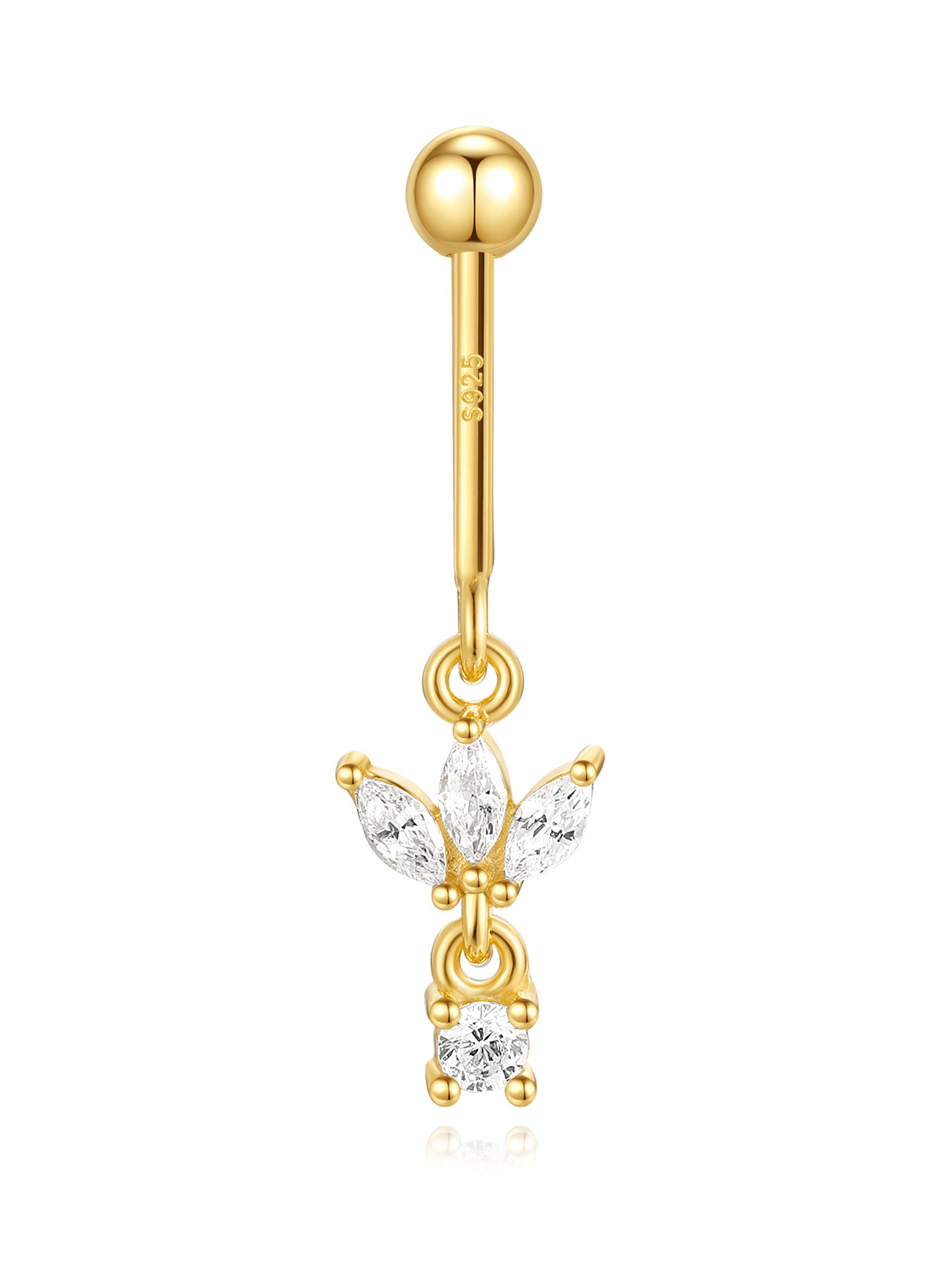 S925 Crown Vertical Helix Ear Piercing Stud - Kosinerjewelry