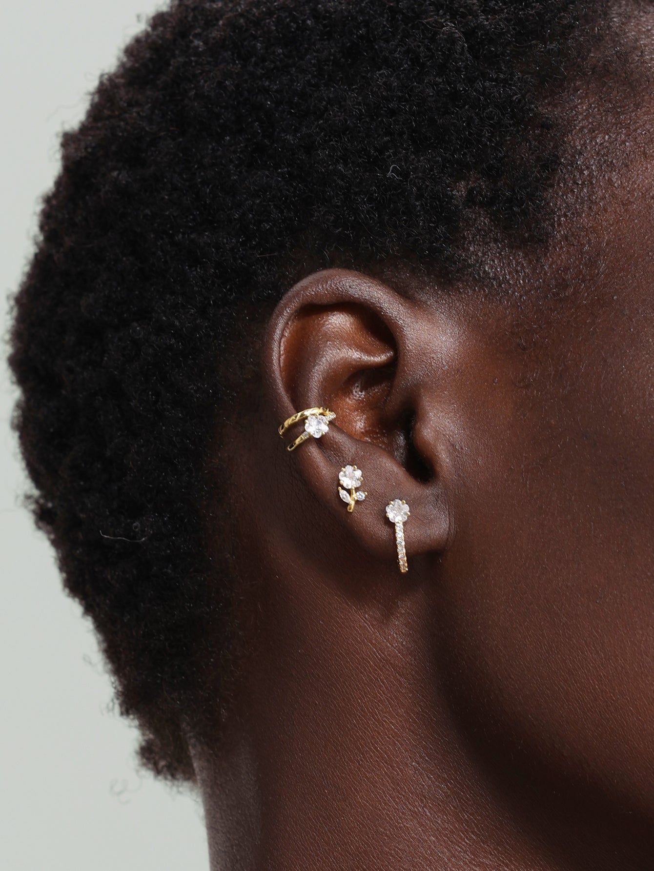 Srebro próby 925, błyszcząca cyrkonia z kwiatem wiśni