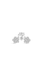 Kosiner brinco de prata esterlina 925 flor de cerejeira CZ com parte traseira plana, delicado conjunto de flores labret joias de cartilagem