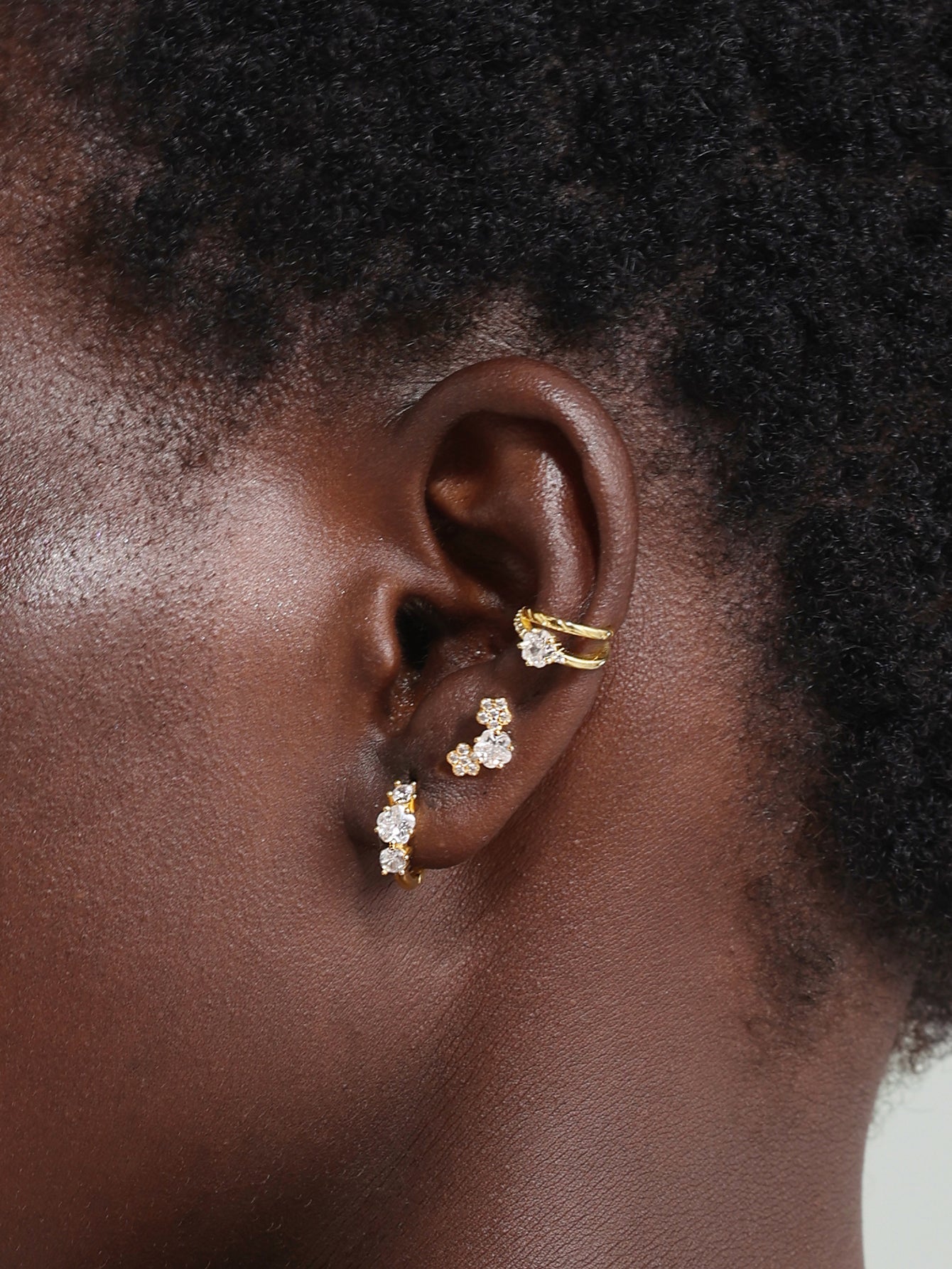 925 Sterling Silver Cherry Blossom Zirconia Flatback