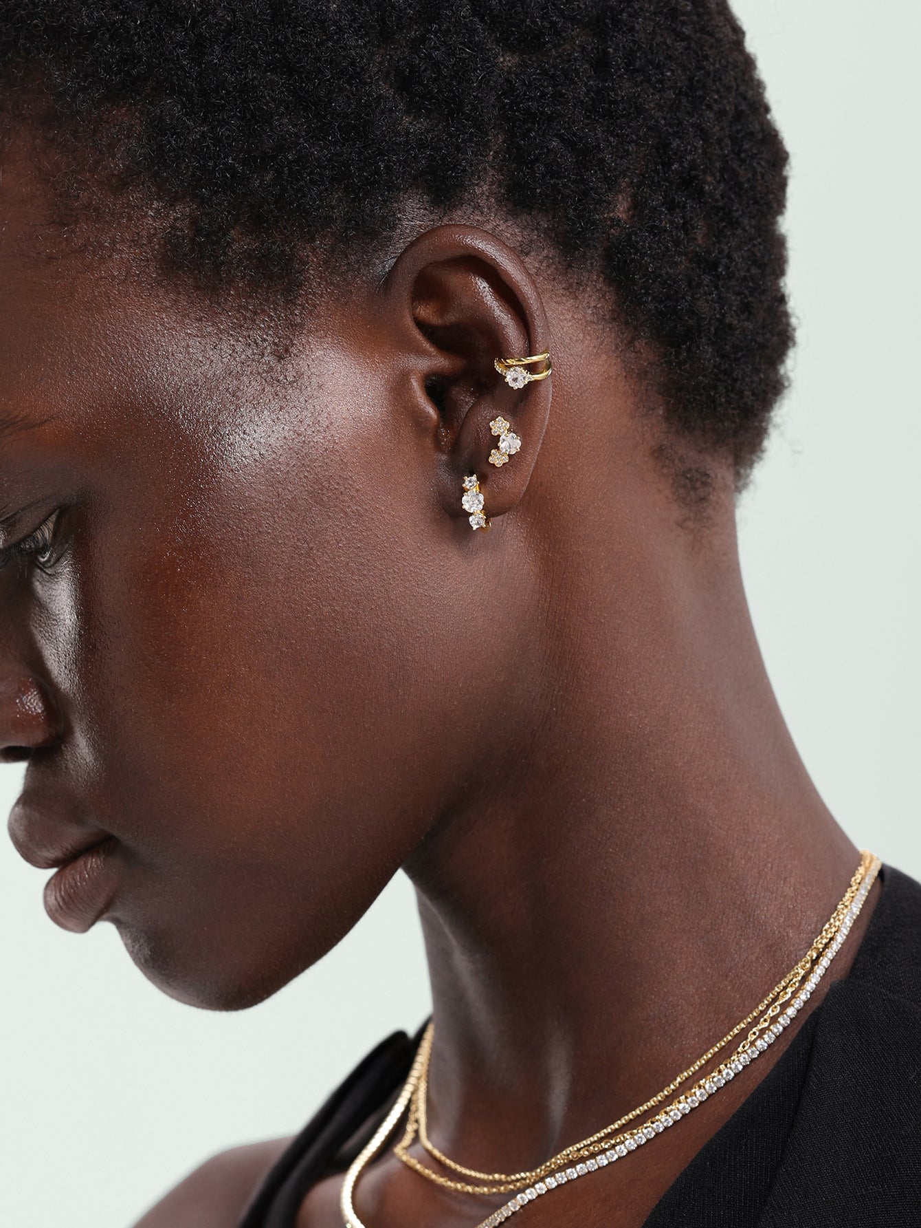 Argent sterling 925 Fleur de cerisier Zircone Flatback