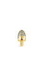 Kosiner 18K banhado a ouro azul CZ sorvete flatback top, delicadas joias de cartilagem com design de picolé