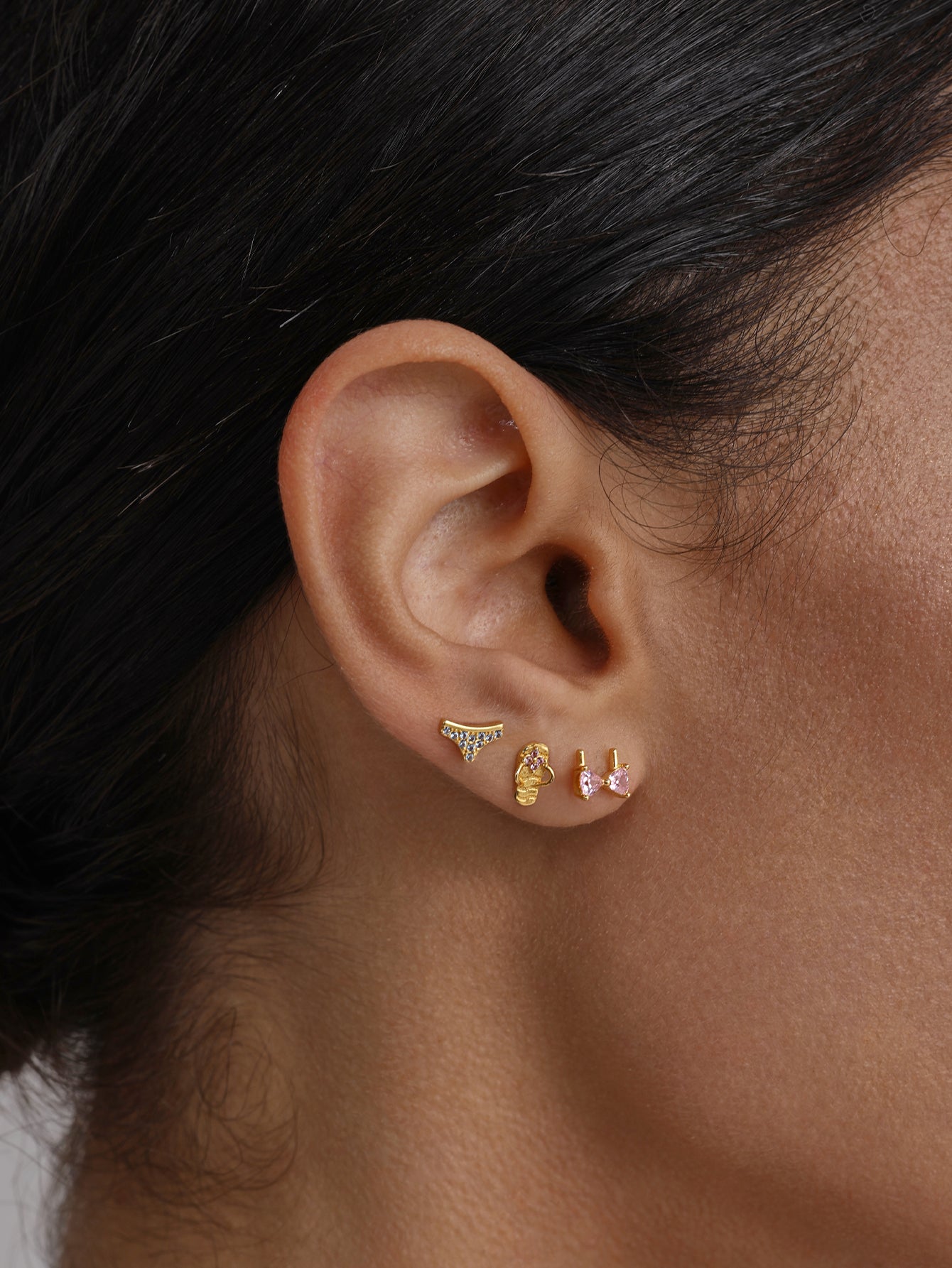 925 Sterling Silver Seaspritz Pink Bikini Flatback