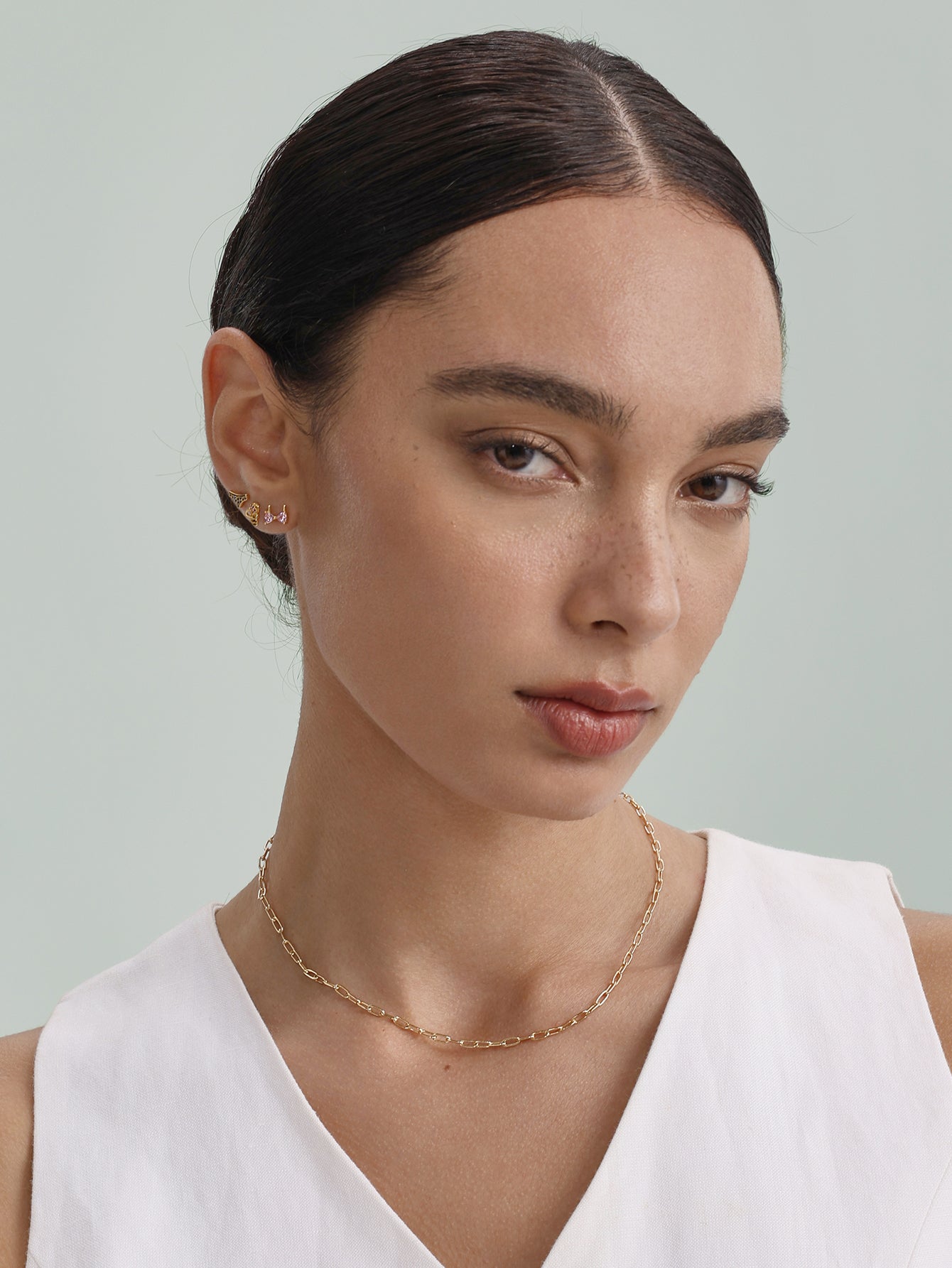 Bikini rosa Seaspritz de plata de ley 925 con espalda plana