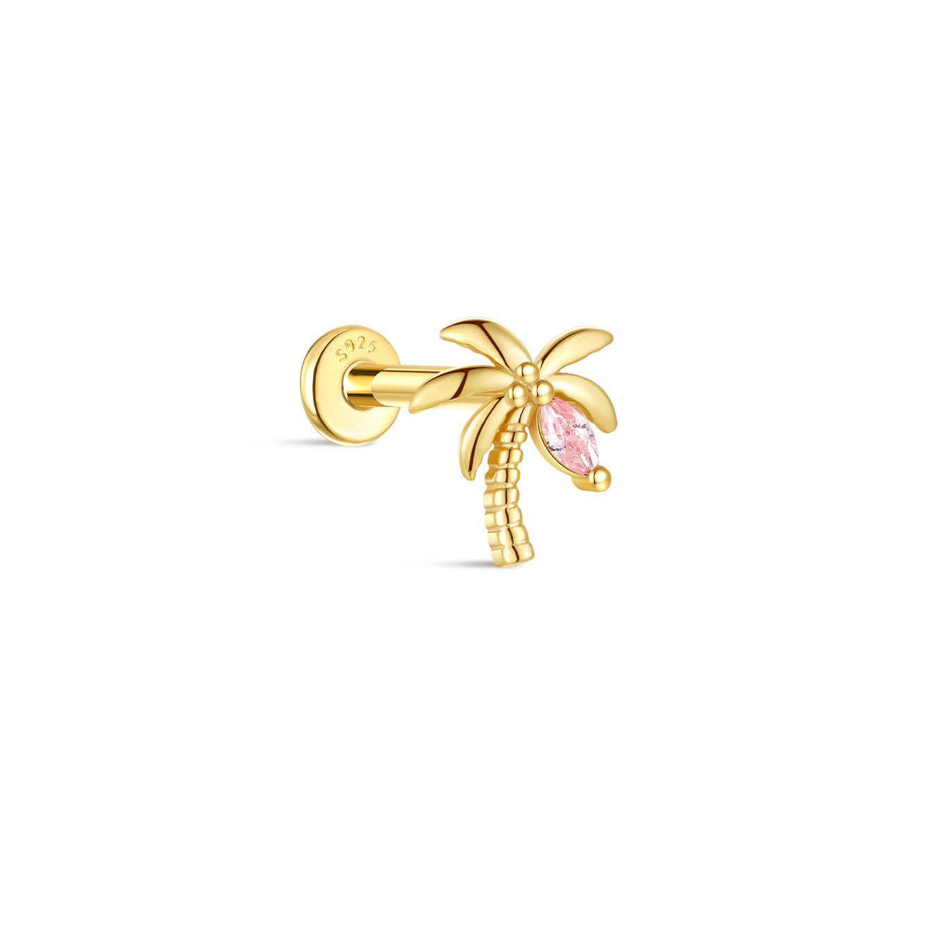 S925 Summer Coconut Tree Flatback - Kosinerjewelry-4