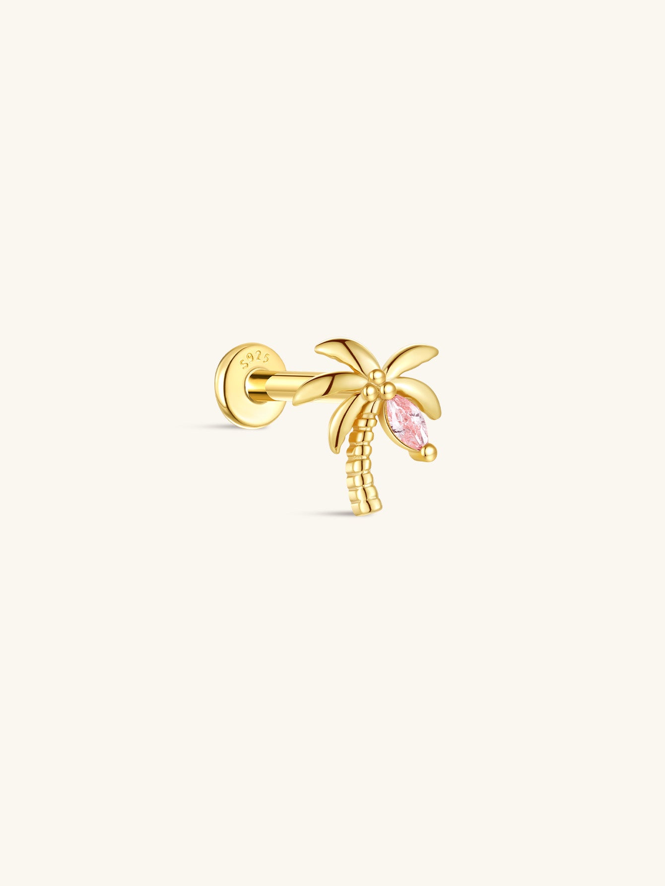 S925 Summer Coconut Tree Flatback - Kosinerjewelry-1