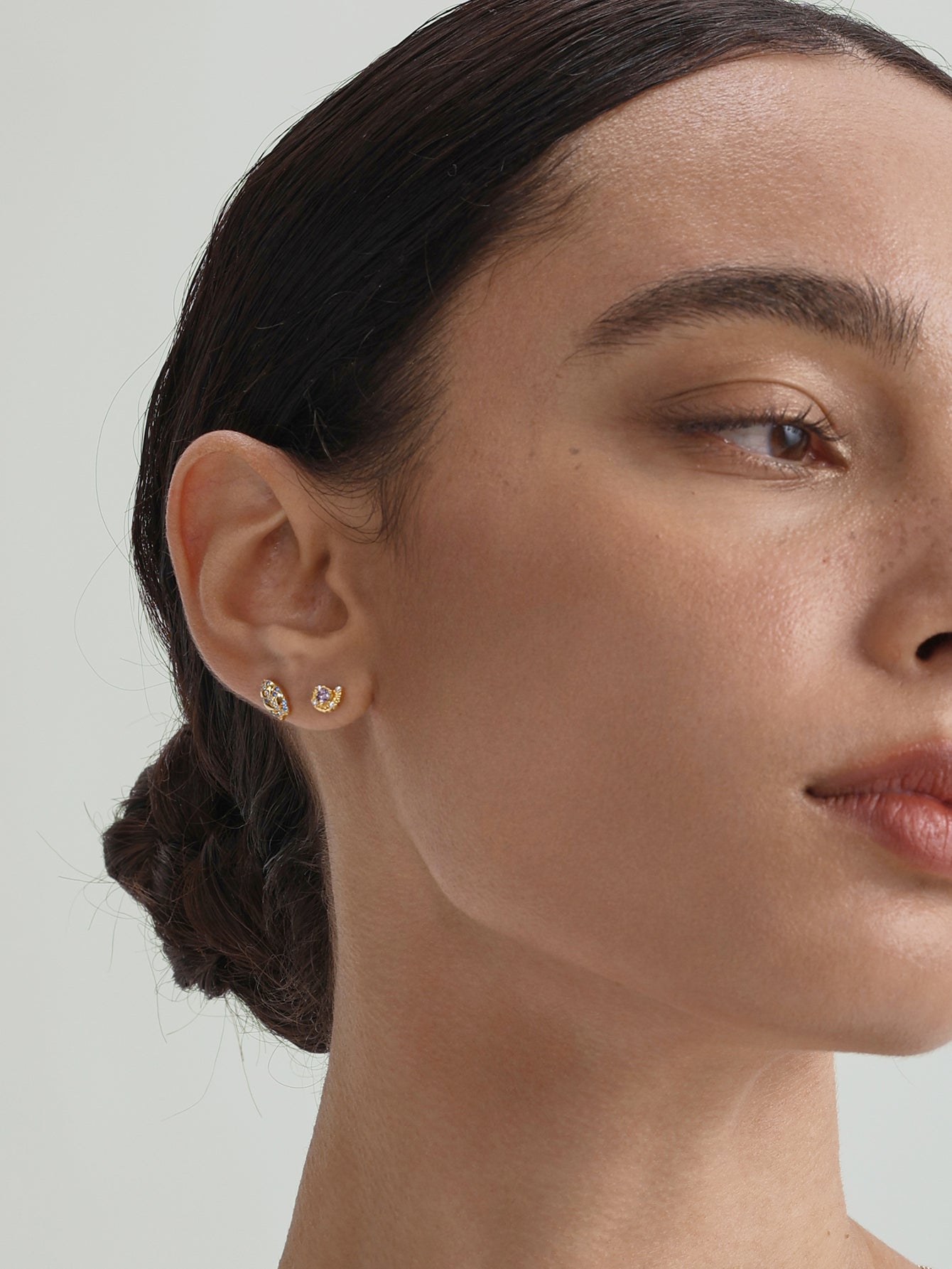 Concha de praia Seaspritz em prata esterlina 925 com parte traseira plana