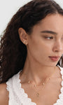 Kosiner 18K vergoldeter Conch Flatback Labret-Ohrstecker, Knorpel-Piercing-Ohrring für den täglichen Gebrauch