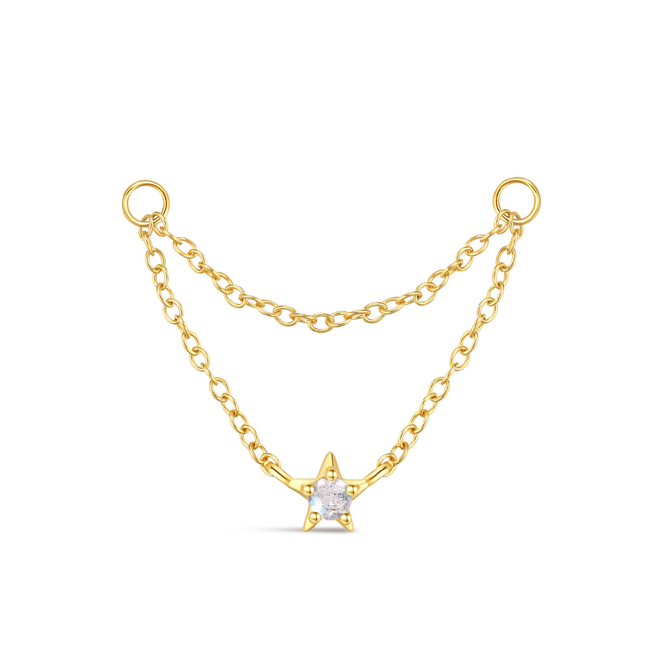 S925 Star Blue Flash Labradorite Chain - Kosinerjewelry-3