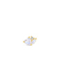 kosiner jewelry S925 Love & Marquise Moonstone Flatback Stud