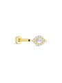 kosiner jewelry S925 Devil's Eye Moonstone Flatback Stud