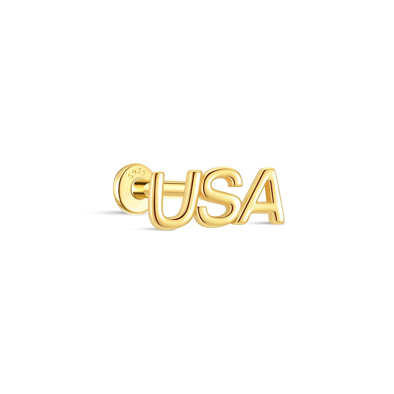 Kosiner S925 USA minimale hoogglans plaksteen