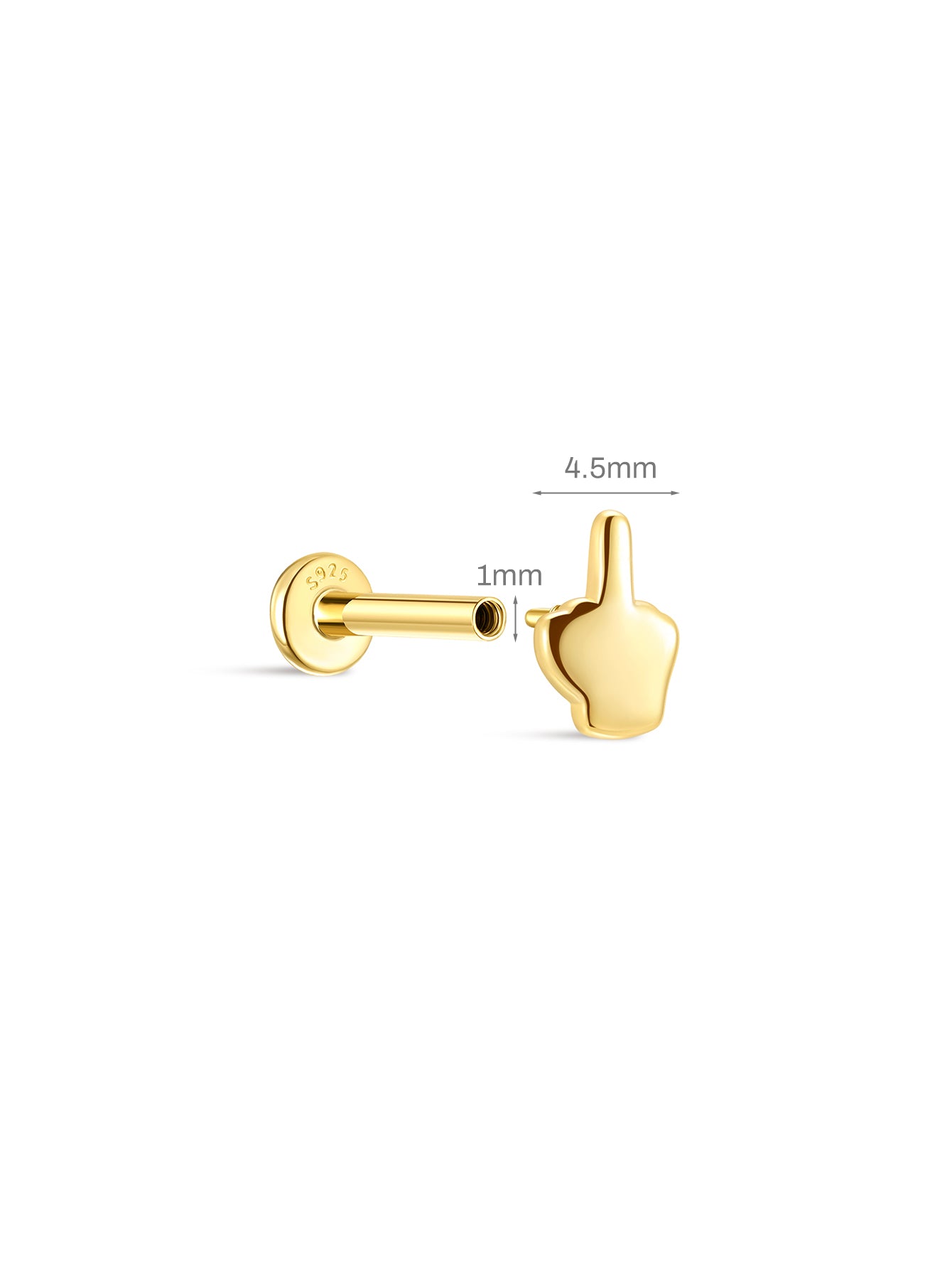 925 sterling zilver Cité Rebel Finger CZ plaksteen