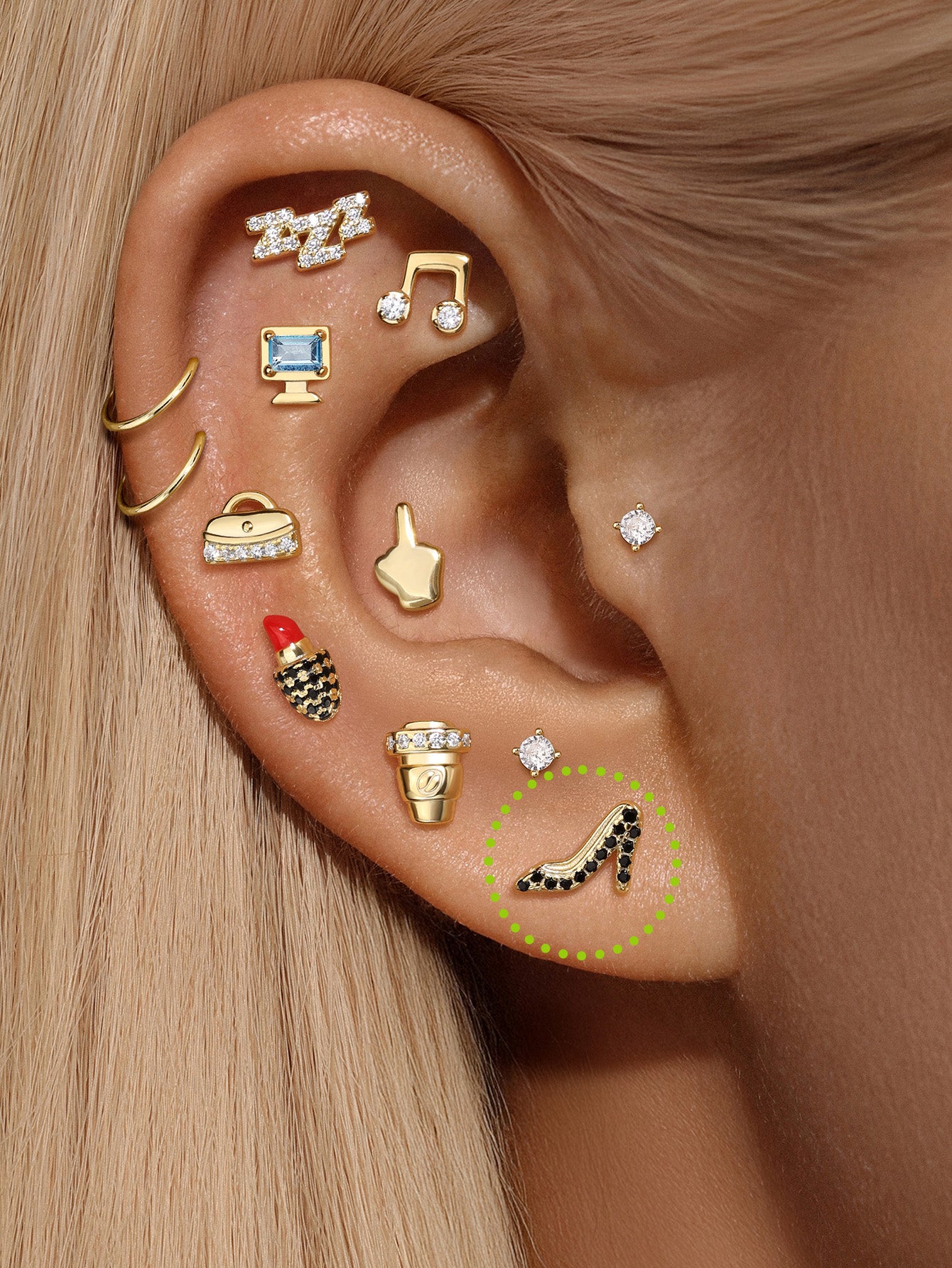 925 sterling zilveren Cité naaldhak met CZ plaksteen