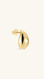 Kosiner Jewelry KOSINER Flow 18K Gold Vermeil Glossy Droplet Ear Piercing Stud
