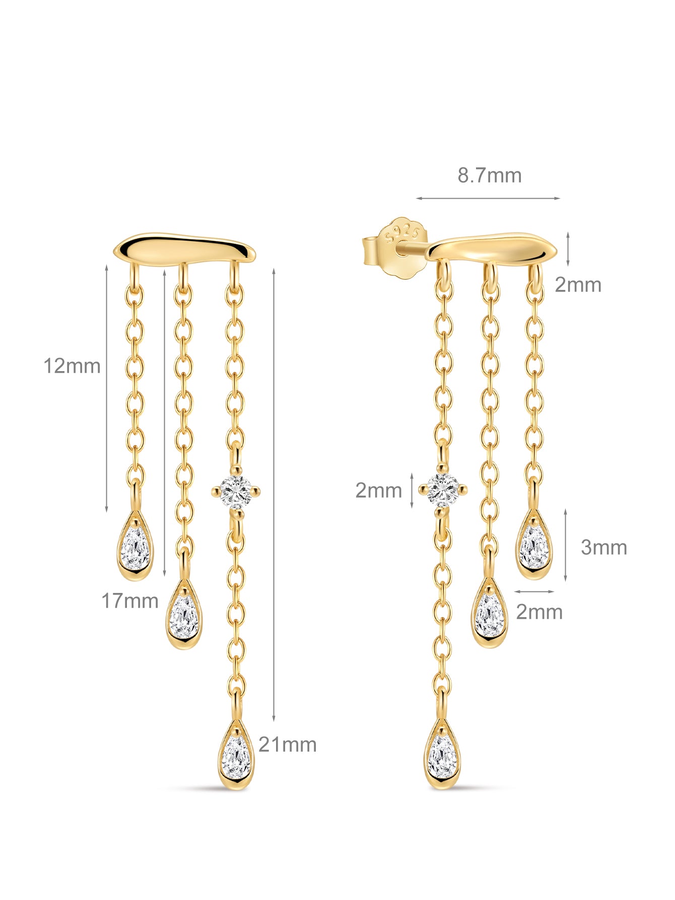 Flow Cascade Drop Studs