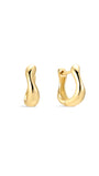 18k Gold Vermeil Flow Hoops