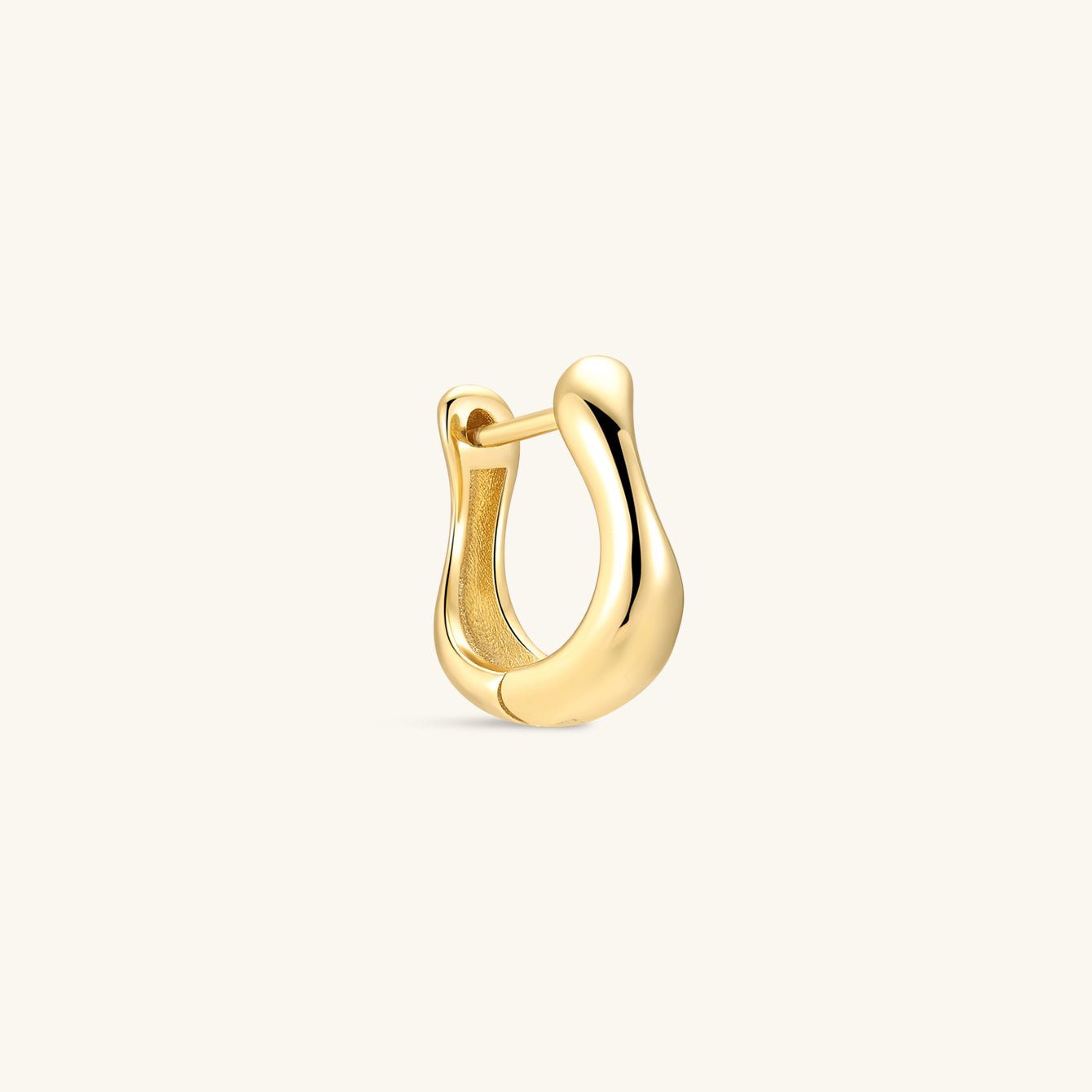 18k Gold Vermeil Flow Hoops