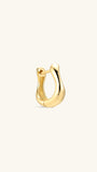 18k Gold Vermeil Flow Hoops