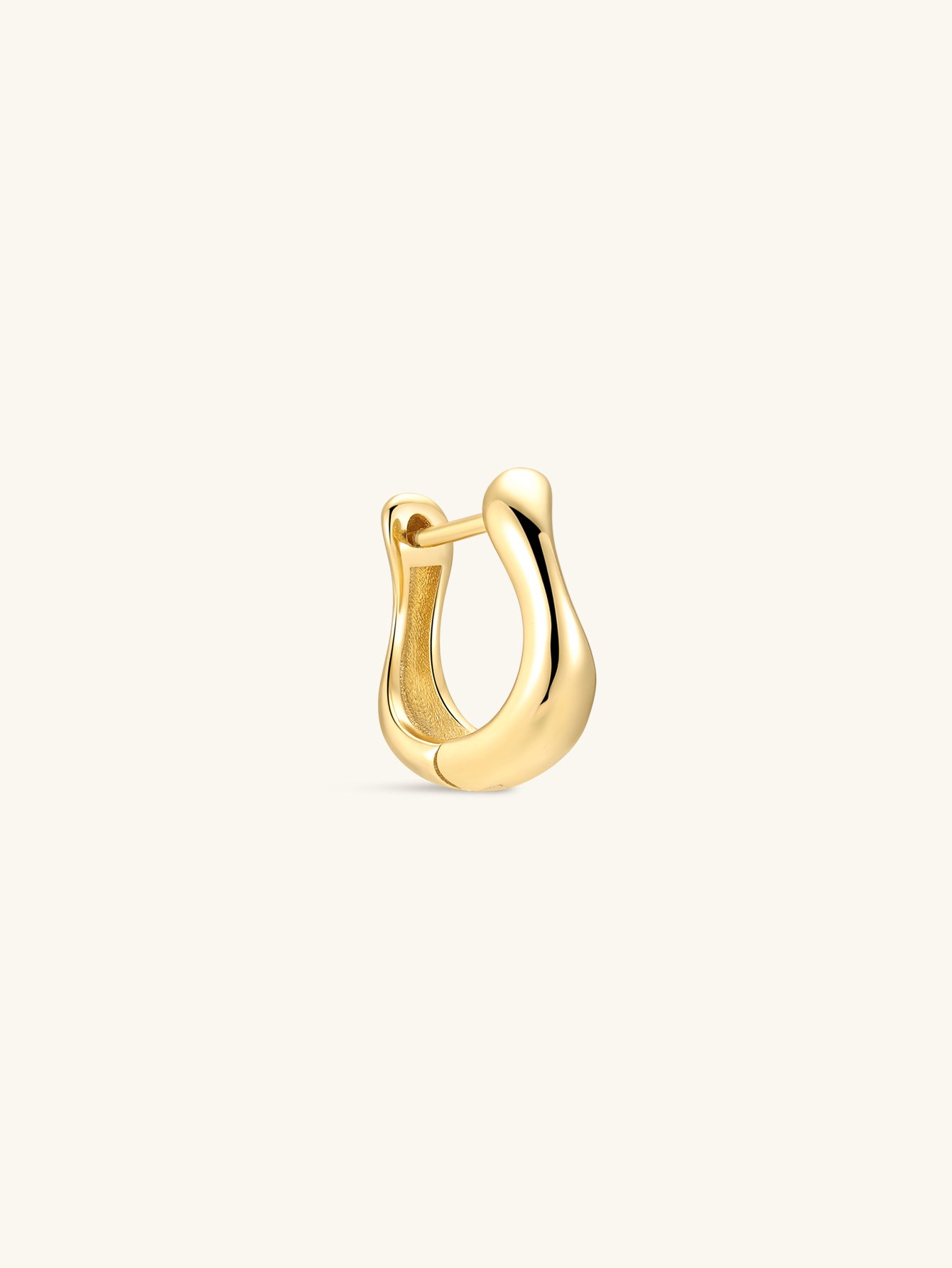 18k Gold Vermeil Flow Hoops
