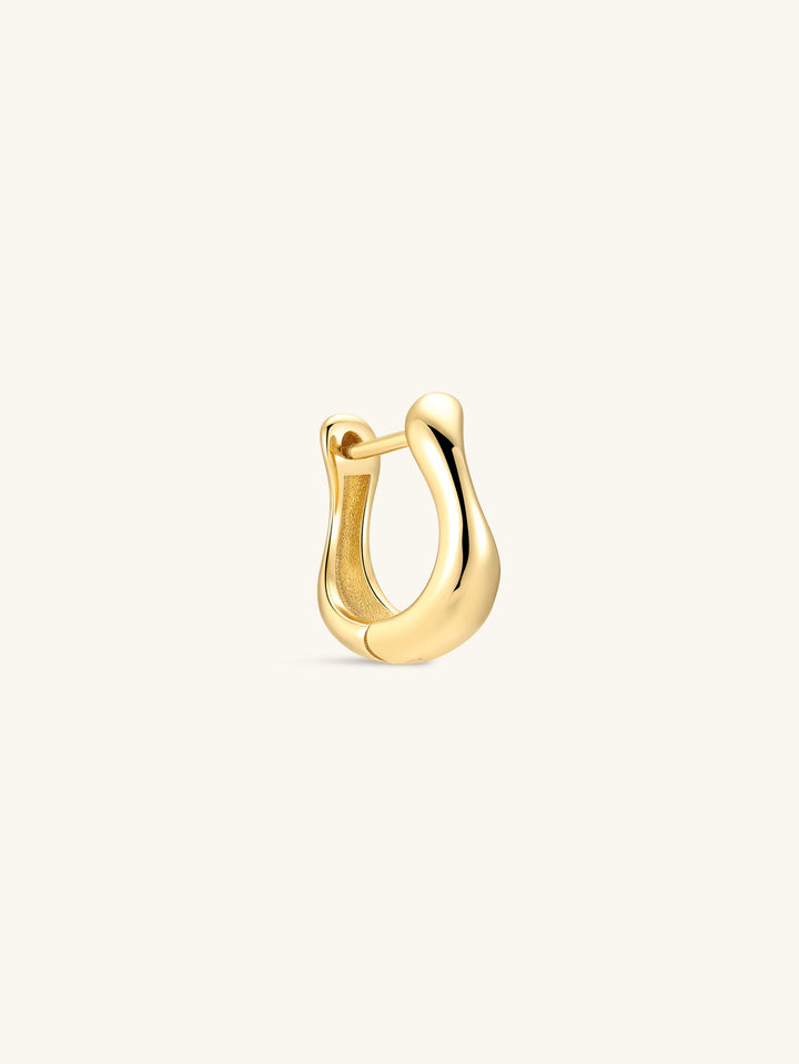 18k Gold Vermeil Flow Hoops