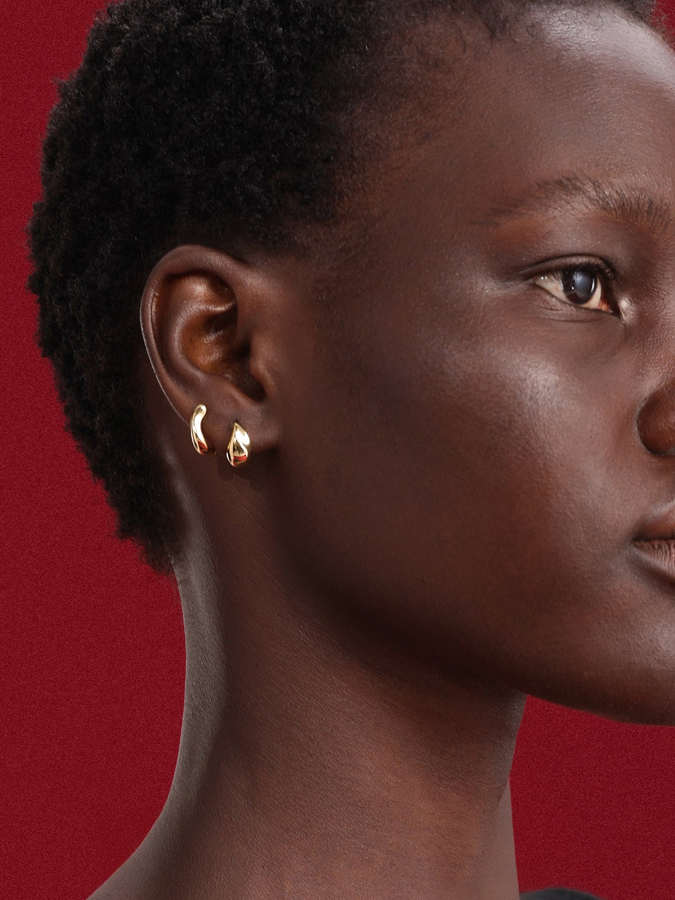 18k Gold Vermeil Flow Hoops