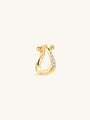 Kosiner Jewelry KOSINER Flow 18K Gold Vermeil U - Shape Hoop