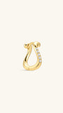 Kosiner Jewelry KOSINER Flow 18K Gold Vermeil U - Shape Hoop