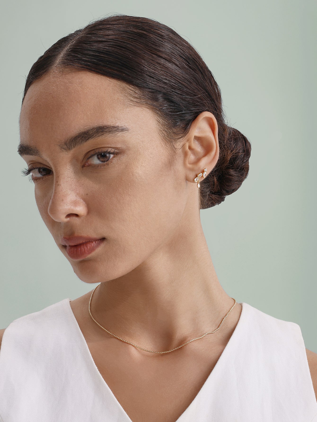 Borchie a goccia classiche in oro 18 carati Vermeil Flow