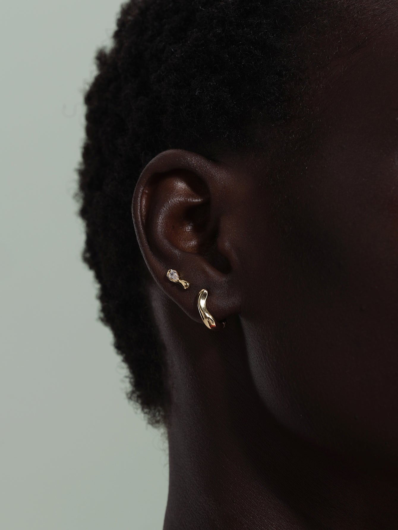 18k Gold Vermeil Flow Hoops