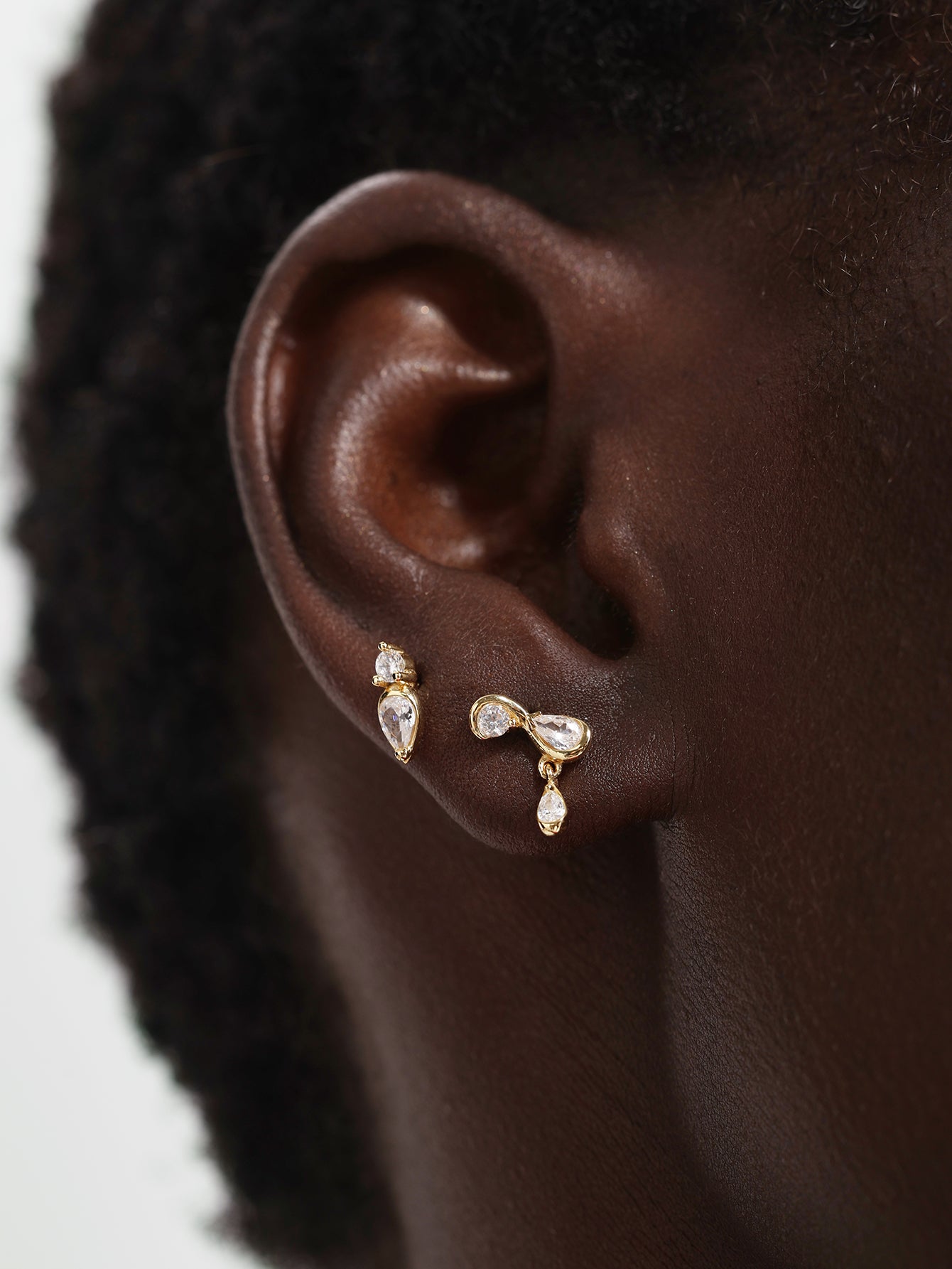 18k Gold Vermeil Flow Classic Droplet Studs