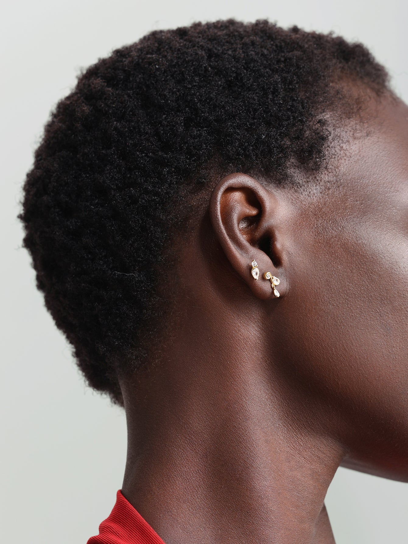 Borchie a goccia classiche in oro 18 carati Vermeil Flow