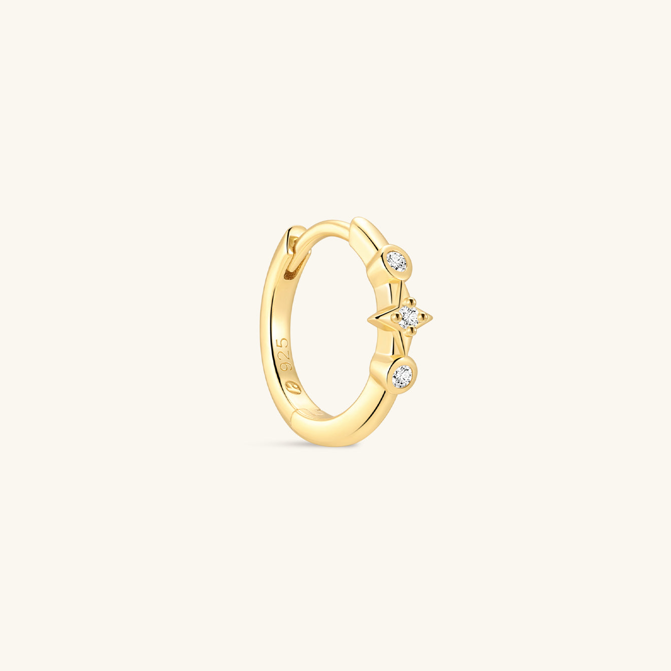 Kosiner Jewelry KOSINER Étoile 18K Gold Vermeil Minimalist Hoop