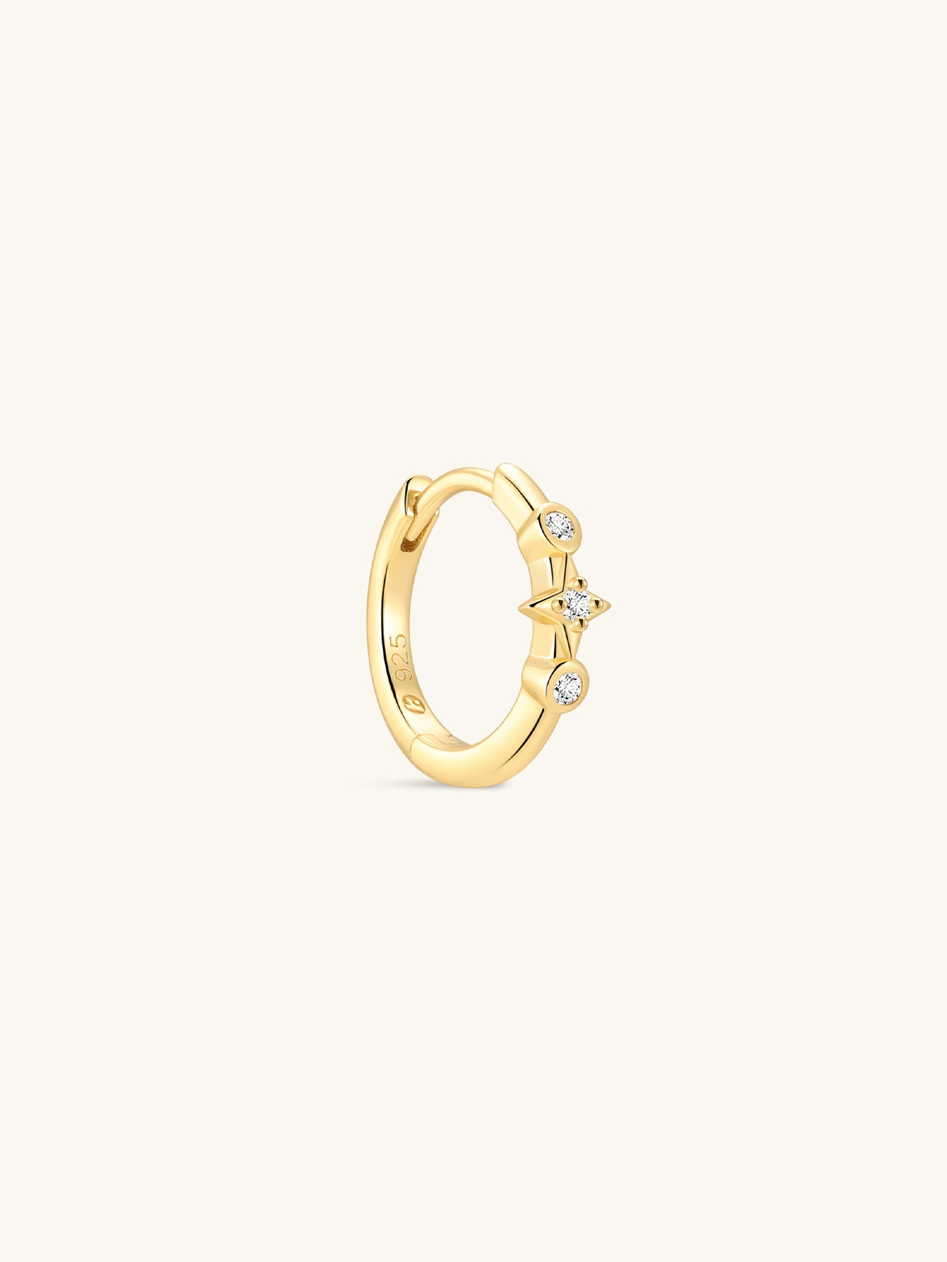 Kosiner Jewelry KOSINER Étoile 18K Gold Vermeil Minimalist Hoop