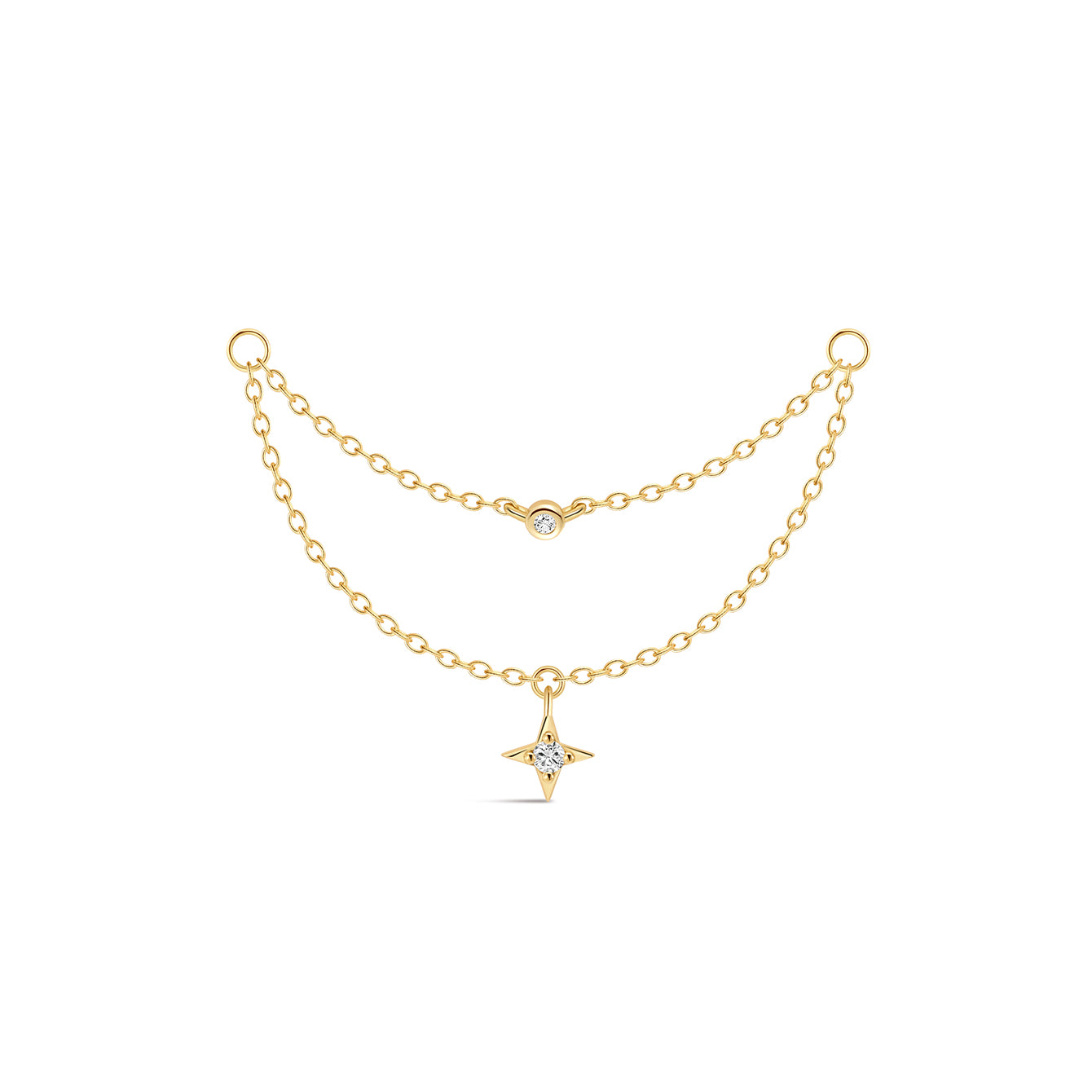 Étoile Double-layer Tassel Chain in 18K Gold Vermeil