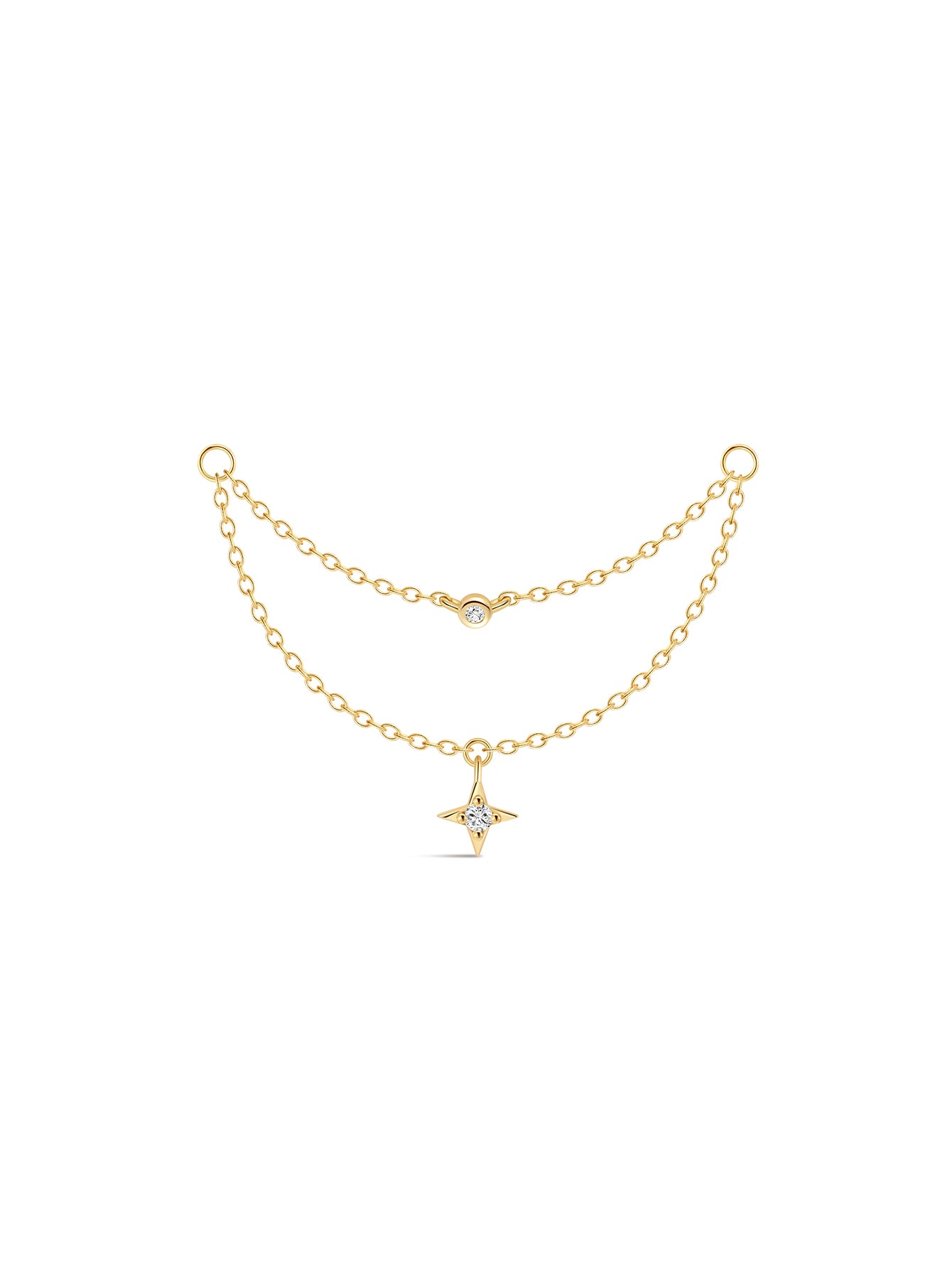 Étoile Double-layer Tassel Chain in 18K Gold Vermeil