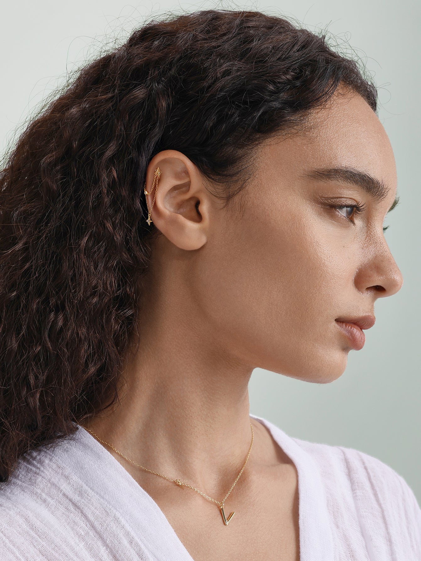 Étoile Double-layer Tassel Chain in 18K Gold Vermeil