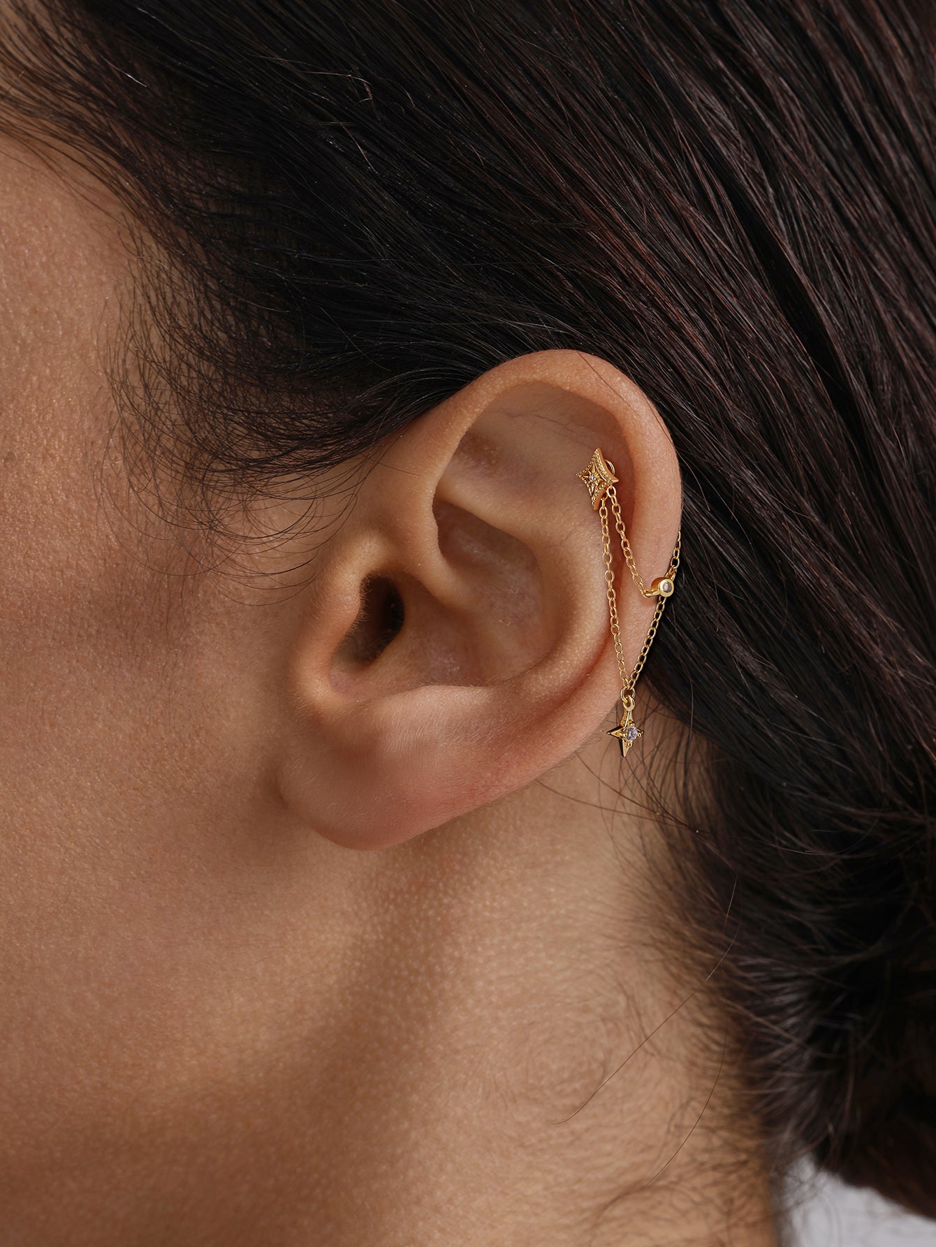 Étoile Double-layer Tassel Chain in 18K Gold Vermeil