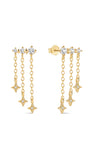 Étoile Pendant Chain Studs in 18K Gold Vermeil