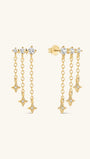 Étoile Triple Star Drop Studs