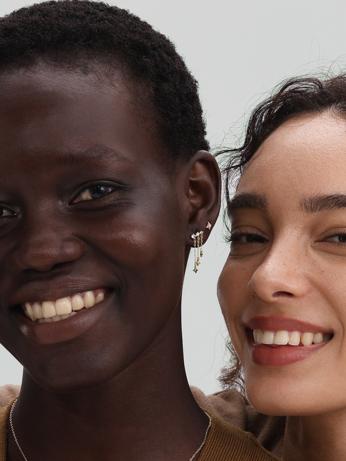 Étoile Pendant Chain Studs in 18K Gold Vermeil