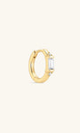 Kosiner Jewelry KOSINER Prism 18K Gold Vermeil Delicate Baguette Hoop