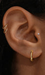 Kosiner Jewelry KOSINER Essentials 925 Sterling Silver Minimalist Twisted Hoop