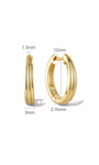 Kosiner Jewelry KOSINER Essentials 925 Sterling Silver Simple Hoop