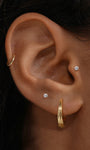 Kosiner Jewelry KOSINER Essentials 925 Sterling Silver Simple Hoop